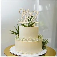 Luxuskollektion 2 Stück Cake Topper Hochzeit Mr Mrs Deko