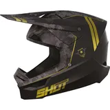 Shot Furious Army Motocross Helm, schwarz-gold, Größe 2XL