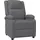 vidaXL Massagesessel Grau Kunstleder 93 x 98 x 0 cm Grau mit verstellbarer Rückenlehne und Massagefunktion