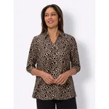 Sieh an! Longbluse camel-schwarz 40