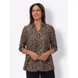 Sieh an! Longbluse camel-schwarz 40