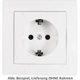 McPower Schutzkontakt-Steckdose McPower FLAIR 250V~/16A, UP, Einsteckschutz, weiß matt