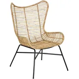 DAHEIM Sessel Wing Rattan & Geflecht Beige Natur