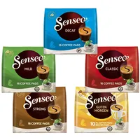 Senseo Pads Probierbox 5 Sorten, Vielfaltspaket, 5 x 16 Getränke, 80 Kaffeepads
