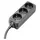 Adam Hall Cables Steckdosenleiste 3-fach 3 m Schwarz