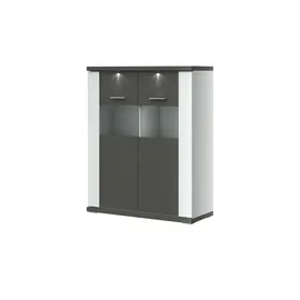 Uno Highboard Titan ¦ grau ¦ Maße (cm): B: 106 H: 131 T: 42.0