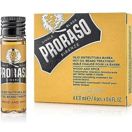 Proraso Hot Oil Beard Treatment Wood And Spice 4 x 17 ml