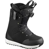 SALOMON Damen Snowboard-Schuhe IVY BOA SJ, Black/Black/Pale Lime Yellow, 26,5