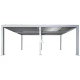 MCW Pergola L46 Weiß 11cm-Alu-Gestell 3x6m