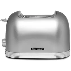 Schneider Zwei-Schlitz Toaster Vintage, 6 Stufen, silber