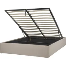 Beliani Beliani, Polsterbett Beige, Textil, 140x200 cm