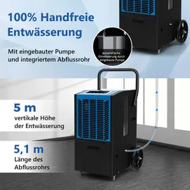 Goplus Luftentfeuchter 66 L/Tag Bautrockner Blau