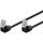 goobay 96078 CAT 5e Patchkabel 2x 90° gewinkelt, F/UTP, Schwarz