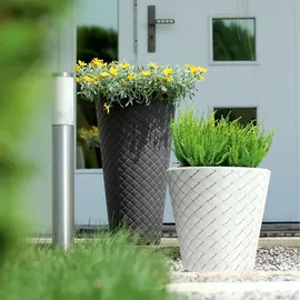 Prosperplast SLIM MATUBA 57L Pflanzgefäß, mit Tank, Abmessungen (mm) 400x400x780, Farbe Anthrazit