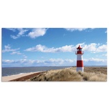 ARTland Küchenrückwand »Leuchtturm Sylt«, (1 tlg.), Alu Spritzschutz mit Klebeband, einfache Montage blau