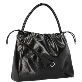 GUESS Schultertasche Amys Drawstring Tote Black