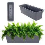 Kadax Blumenkasten 50 x 11,5 x 14,5 cm Anthrazit