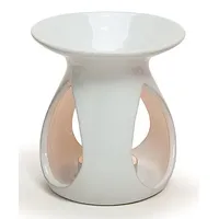 levandeo Duftlampe Keramik Farbe: Weiß - Öllampe Aromalampe für Aroma - Duftöl/Duftwachs