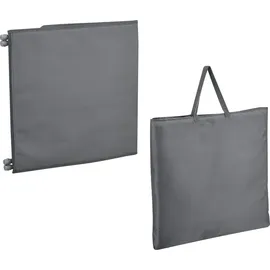 [en.casa] Donostia Gartenliege 143 x 48 x 0 cm Dunkelgrau