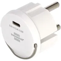 Brennenstuhl Steckdosenadapter USB-C Weiß