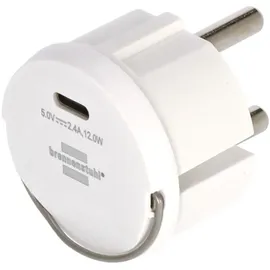 Brennenstuhl Steckdosenadapter USB-C Weiß
