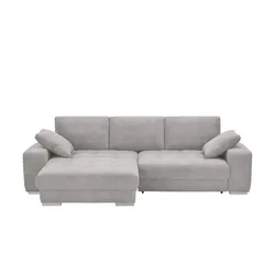 bobb Ecksofa  mit pflegeleichtem Bezugsstoff  Caro II ¦ grau ¦ Maße (cm): B: 305 H: 87 T: 202