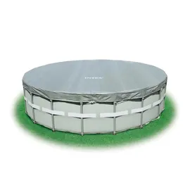 Intex Deluxe Abdeckplane grau Ø 549 cm
