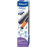 Pelikan Pelikano® Junior Patronenfüller antrazit/orange A (für Anfänger)