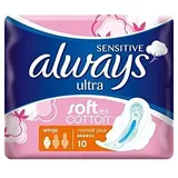 Always Sensitive Ultra Normal Plus Pads mit Flügeln, 10 Stück
