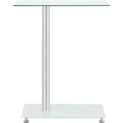 vidaXL Beistelltisch U-Form Transparent 45x30x58 cm Hartglas