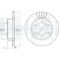 Delphi Bremsscheibe BG3535