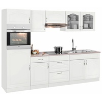 wiho Küchen Küchenzeile »Linz«, ohne E-Geräte, Breite 270 cm, weiß