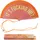 Fisura – Origineller Fächer mit Text „It’s f*cking hot“. Bunter Handventilator aus Holz, wendbar und modern. Farbverlauf rosa-orange. Inklusive Aufhänger. Maße: 42,5 x 23 cm