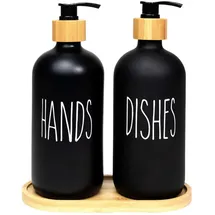 Intirilife Seifenspender 500ml Schwarz
