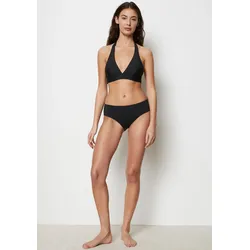 Bikini-Hose MARC O'POLO "Swimwear Essentials", Damen, Gr. XS, N-Gr, schwarz, Polyamid, Elasthan, unifarben, feminin, Badehosen, mit minimalistischer Silhouette
