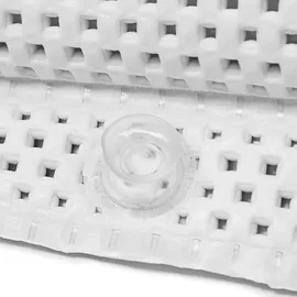 Relaxdays Nackenkissen Badewanne, Badewannenkissen mit 8 Saugnäpfen, Nackenstützkissen weich, PVC, HBT: 20x30x5cm, weiß