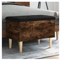 vidaXL Sitzbank mit Stauraum Räuchereiche 62 x 42 x 46 cm