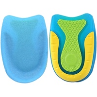 YUECI Gel-Fersenschale mit Polster,zur Linderung von Fersenschmerzen/Fersensporn/ganztägigem Fersenschutz und Stoßdämpfung Silikon-Fersenpolster,transparente Sportstoßdämpfung 2 Paar Gel Fersenkissen