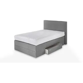 Westfalia Schlafkomfort Boxspringbett 120 x 200 cm H3 Grau