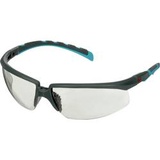 3M S2007SGAF-BGR Schutzbrille mit Antibeschlag-Schutz, winkelverstellbar Türkis, Grau