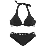ELBSAND Bügel-Bikini, Damen schwarz, Gr.44 Cup F,