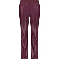 Monari Straight-Fit Hose im Leder-Look Rot 38