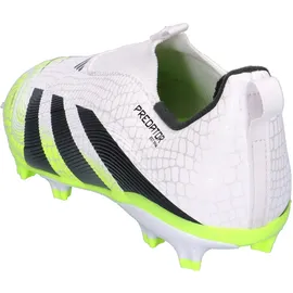 adidas Predator LEAGUE Laceless FG/MG Kinder Fussball-Rasenschuhe FTWWHT/CBLACK/LUCLEM, 36