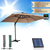 Blumfeldt Sonnenschirm Ø 300 cm Beige