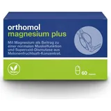 Orthomol Magnesium Plus - für eine normale Muskelfunktion - mit 150 mg Magnesium pro Kapsel und Superoxid-Dismutase aus Melonenfruchtsaft-Konzentrat, 60 St. Kapseln