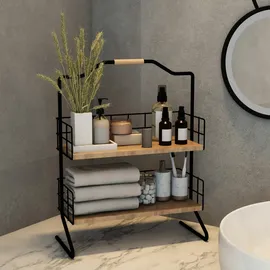 [en.casa] Tischregal Sallingsund mit 2 Ablageflächen