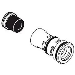 hansgrohe Adapterbuchse Axor mit Schalldämpfer 97254000 mit Schalldämpfer