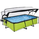 EXIT TOYS Lime Pool 300 x 200 x 65 cm inkl. Filterpumpe und Abdeckung