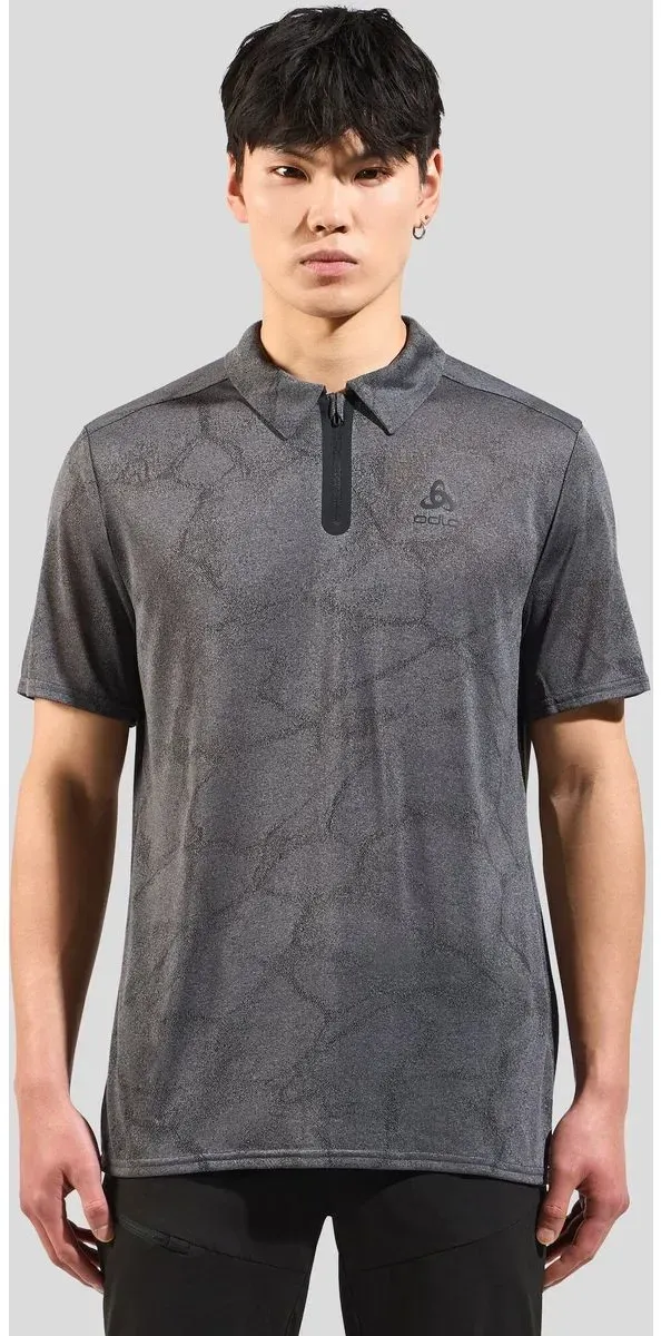Odlo The Ascent Chill-tec Polo Shirt black melange (60008) M