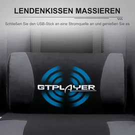 GTPLAYER Stoff Grau
